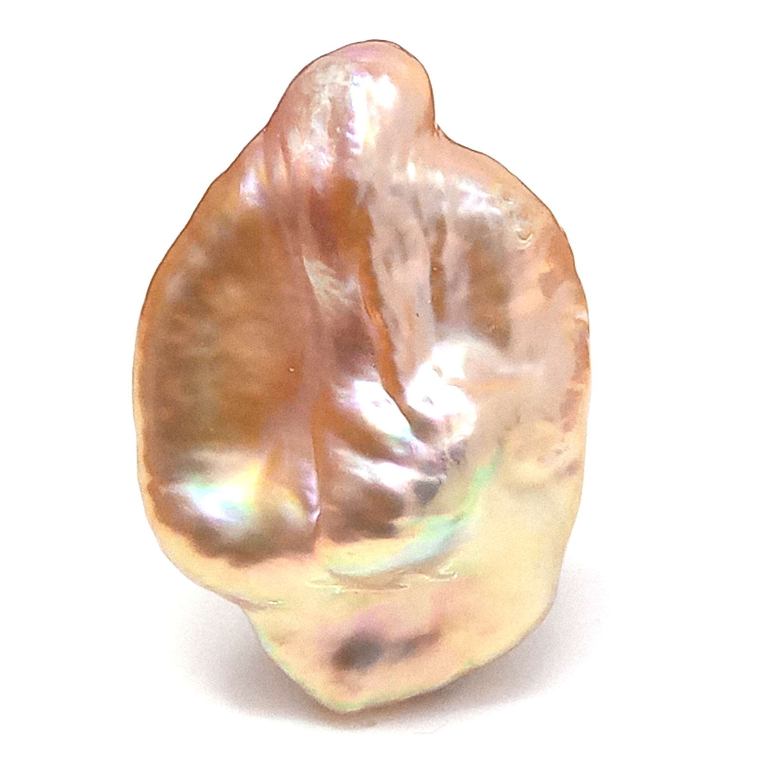 Lumpy Pearl Natural Colours Peach Gold Pearl - Loose Pearls by Pearlescence