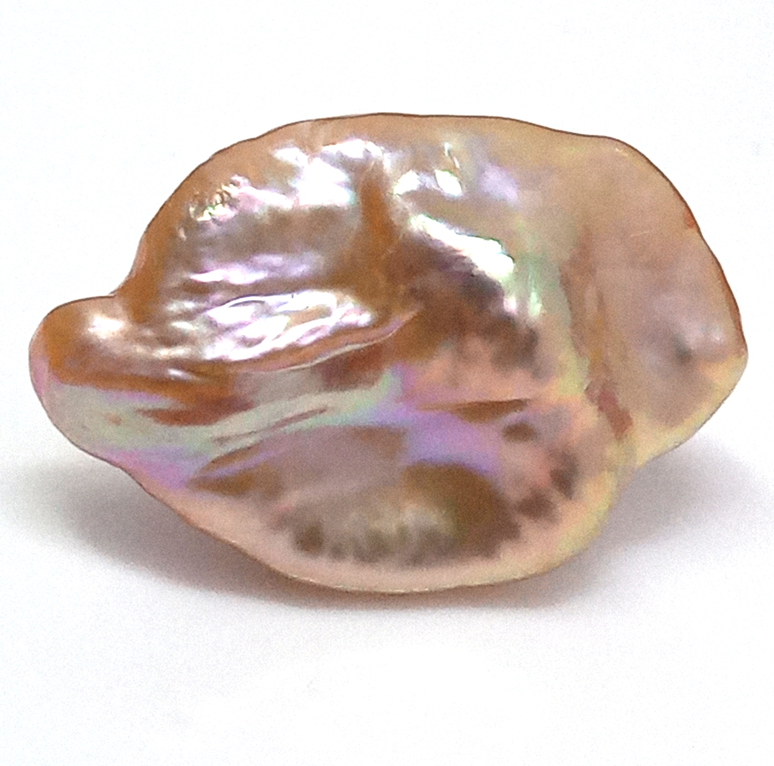 Lumpy Pearl Natural Colours Peach Gold Pearl - Loose Pearls by Pearlescence